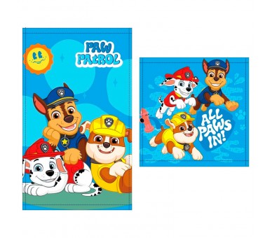 Set 2 toallas baño Patrulla Canina Paw Patrol algodon