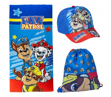 Set toalla + saco + gorra Patrulla Canina Paw Patrol