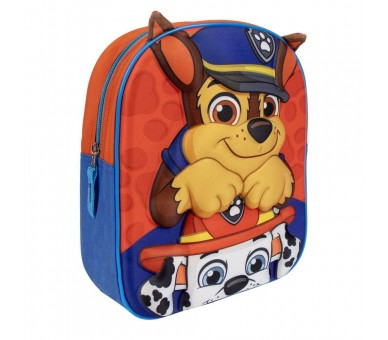 Mochila 3D Patrulla Canina Paw Patrol 27cm