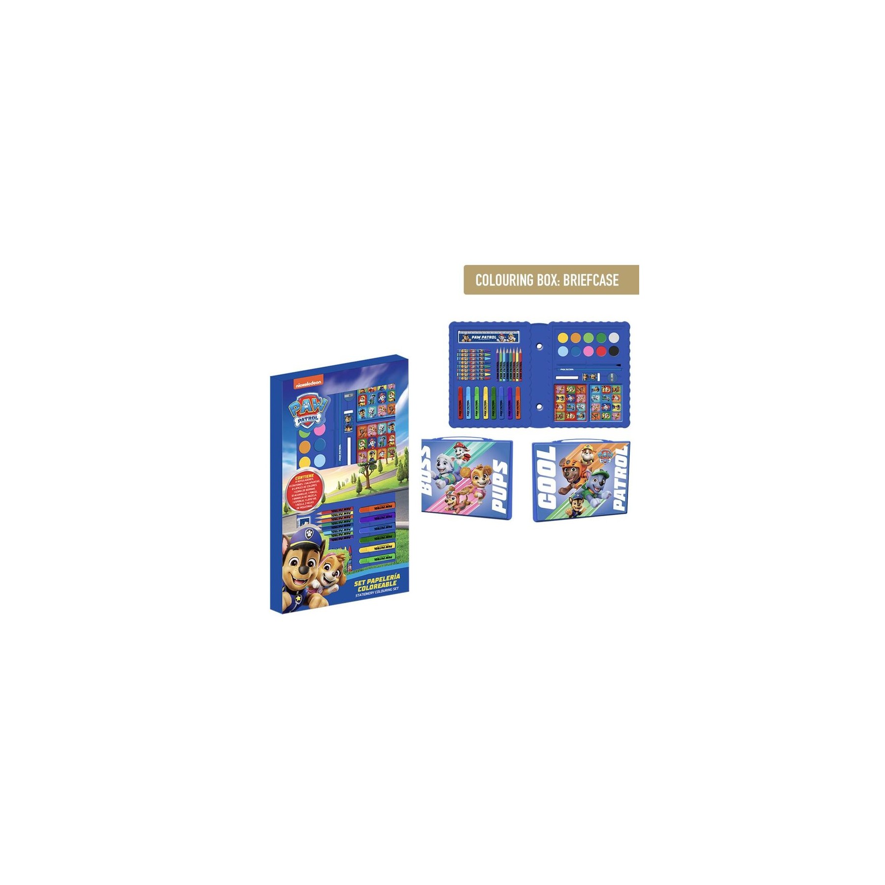 Set papeleria coloreable Patrulla Canina Paw Patrol