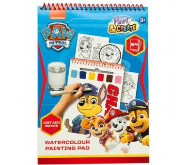 Libro acuarelas Patrulla Canina Paw Patrol