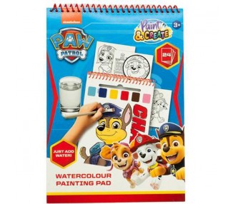 Libro acuarelas Patrulla Canina Paw Patrol