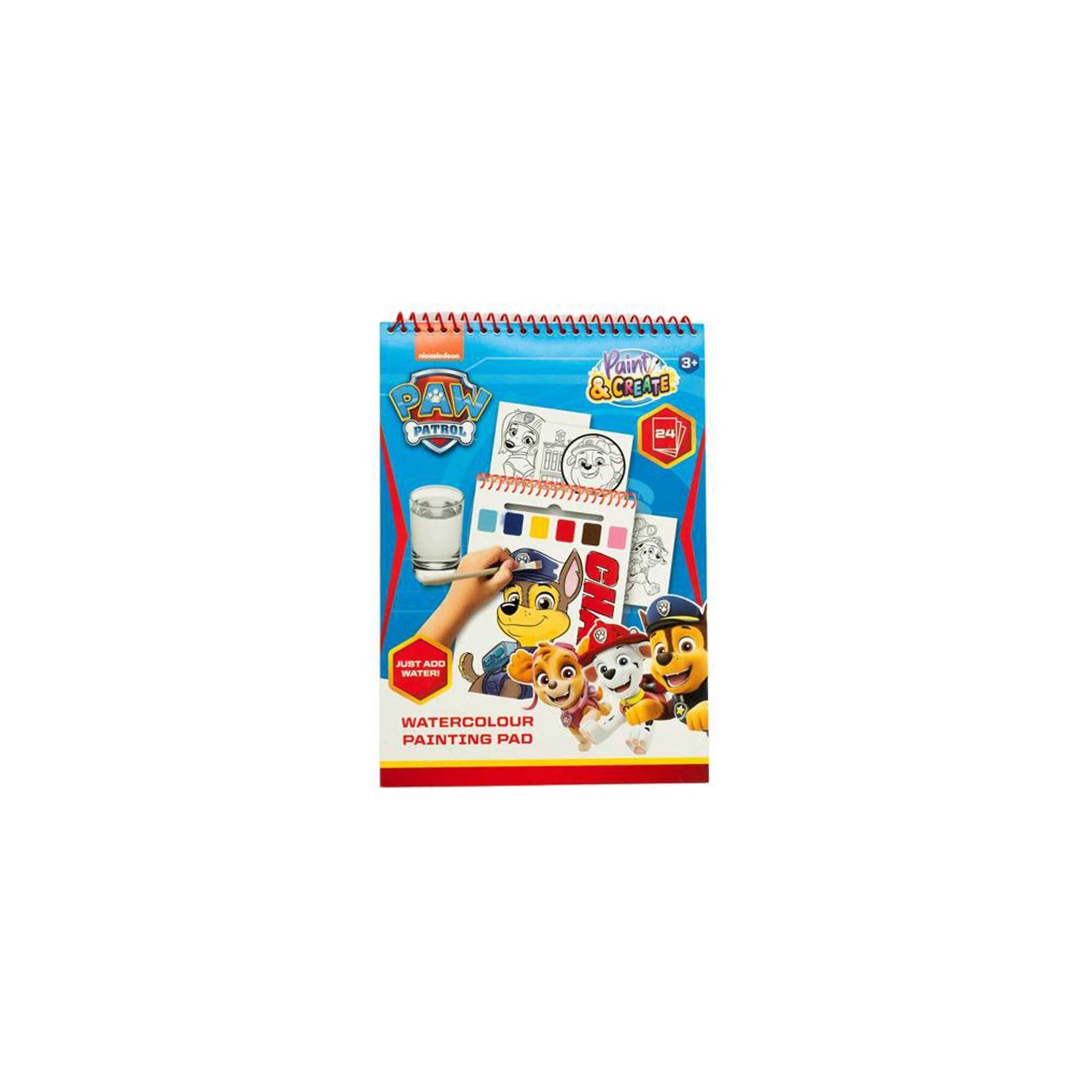 Libro acuarelas Patrulla Canina Paw Patrol