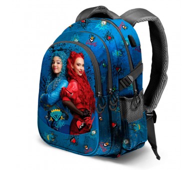 Mochila Weekedly Descendientes Disney 44cm adaptable