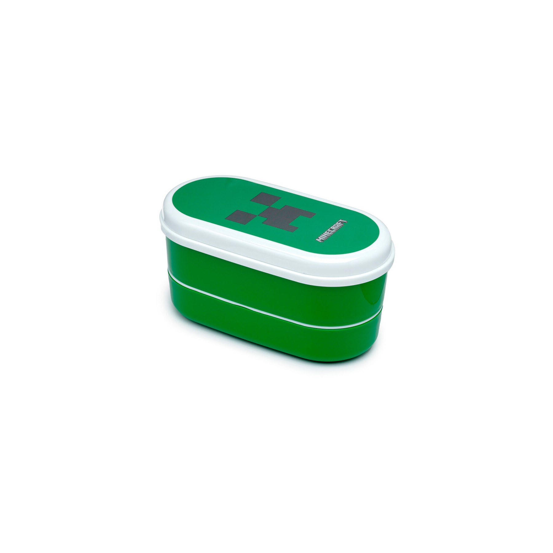 Sandwichera + cubiertos Creeper Minecraft