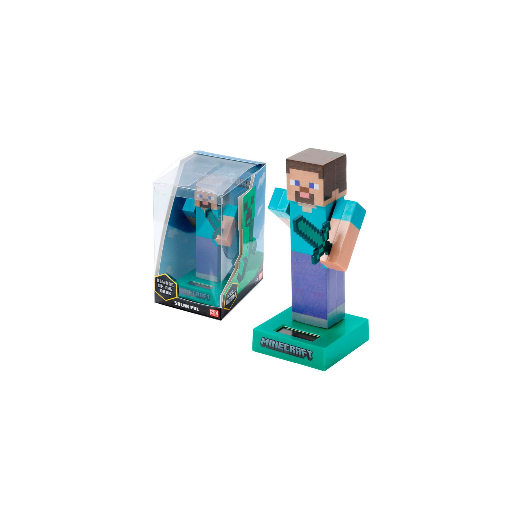 Muñeco solar Steve Minecraft