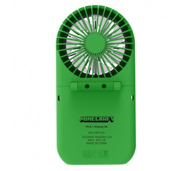 Mini Ventilador plegable portatil 3D Minecraft