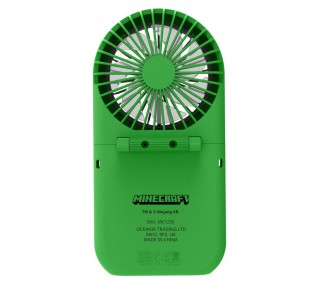 Mini Ventilador plegable portatil 3D Minecraft