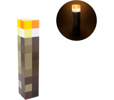 Lampara Antorcha Minecraft 28cm