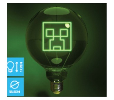 Bombilla LED Neon Creeper Minecraft