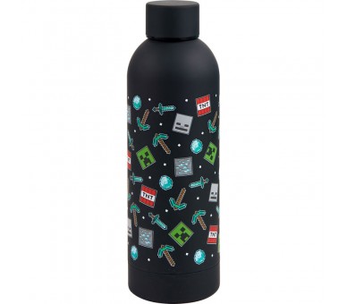 Botella Acero Inoxidable Minecraft 500ml