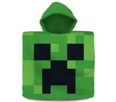Poncho toalla Minecraft algodon