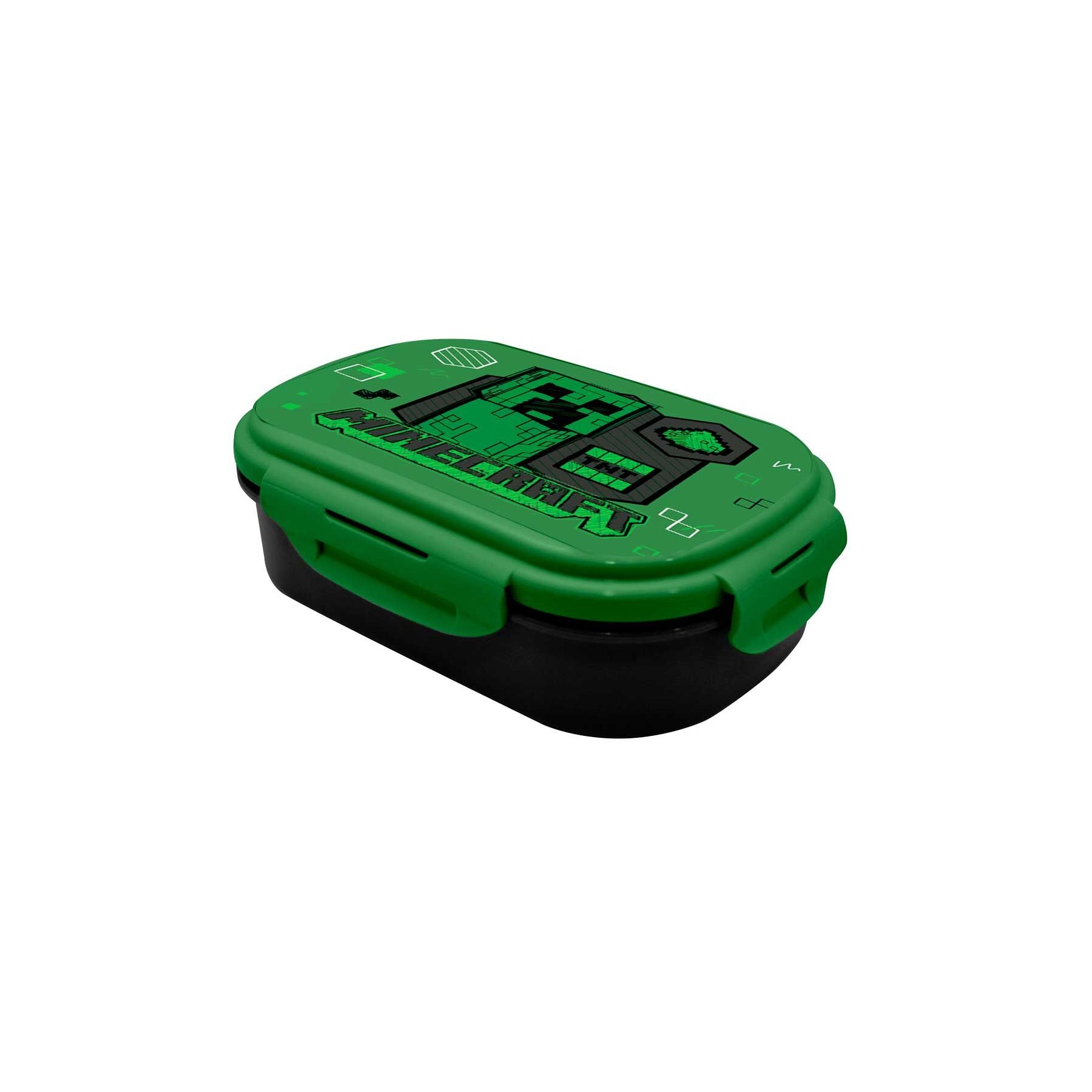 Sandwichera + cubierto Minecraft