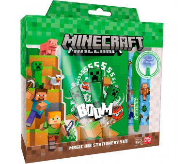Diario con boligrafo magico Minecraft