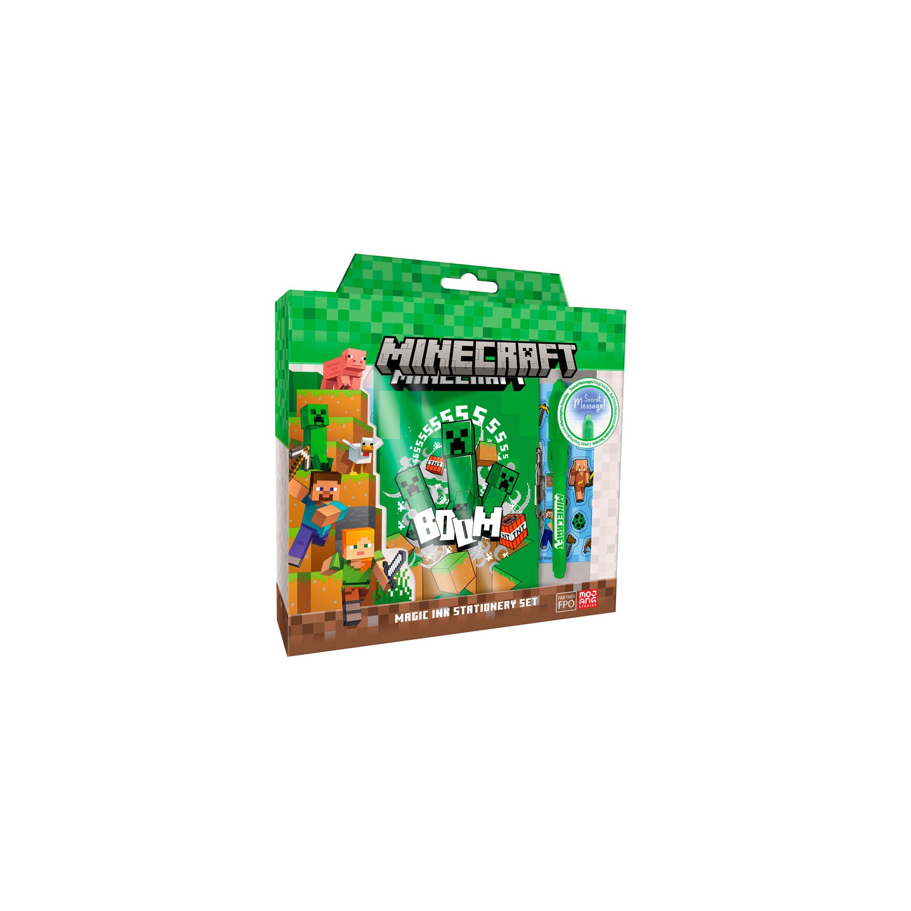 Diario con boligrafo magico Minecraft