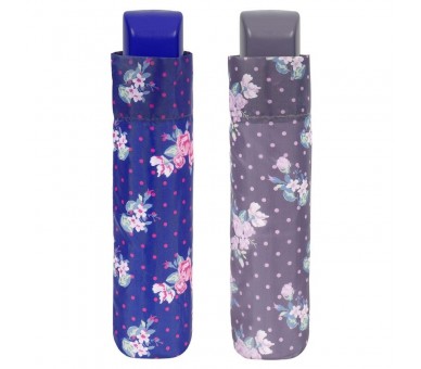 Paraguas plegable manual print flores 54cm surtido