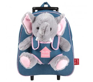 Trolley + peluche Elefante Allie 38cm