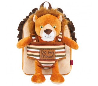 Mochila reversible + peluche Lenny Lion 25cm