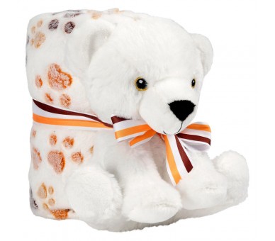 Peluche + Manta suave Perry Oso 22cm