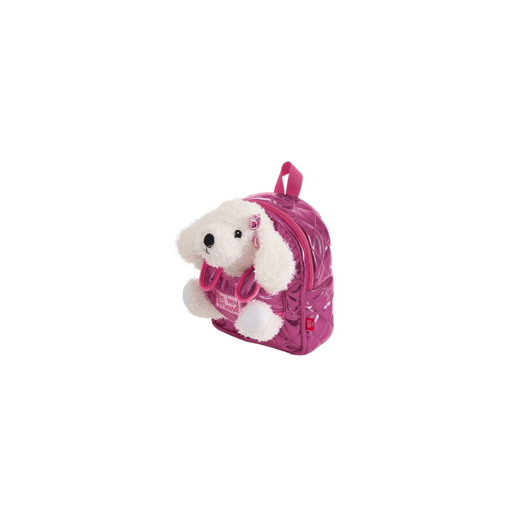 Mochila + peluche perro Didi 27cm