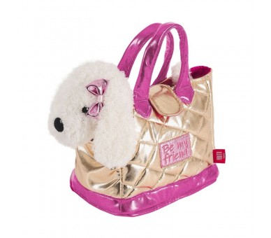 Bolso mano + peluche Dorado perro Didi 28cm