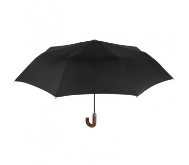 Paraguas plegable automatico negro 58cm