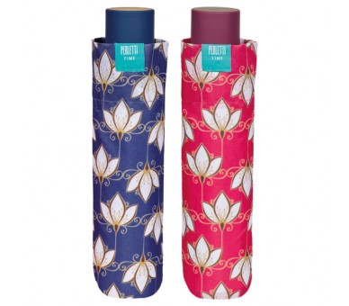 Paraguas plegable manual Flores de Loto 54cm surtido