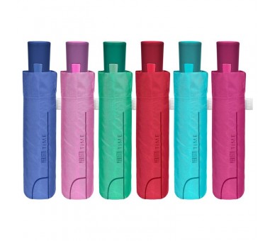 Paraguas plegable automatico colores 54cm surtido