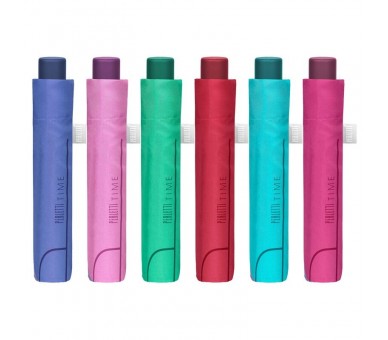 Paraguas plegable manual slim colores 52cm surtido