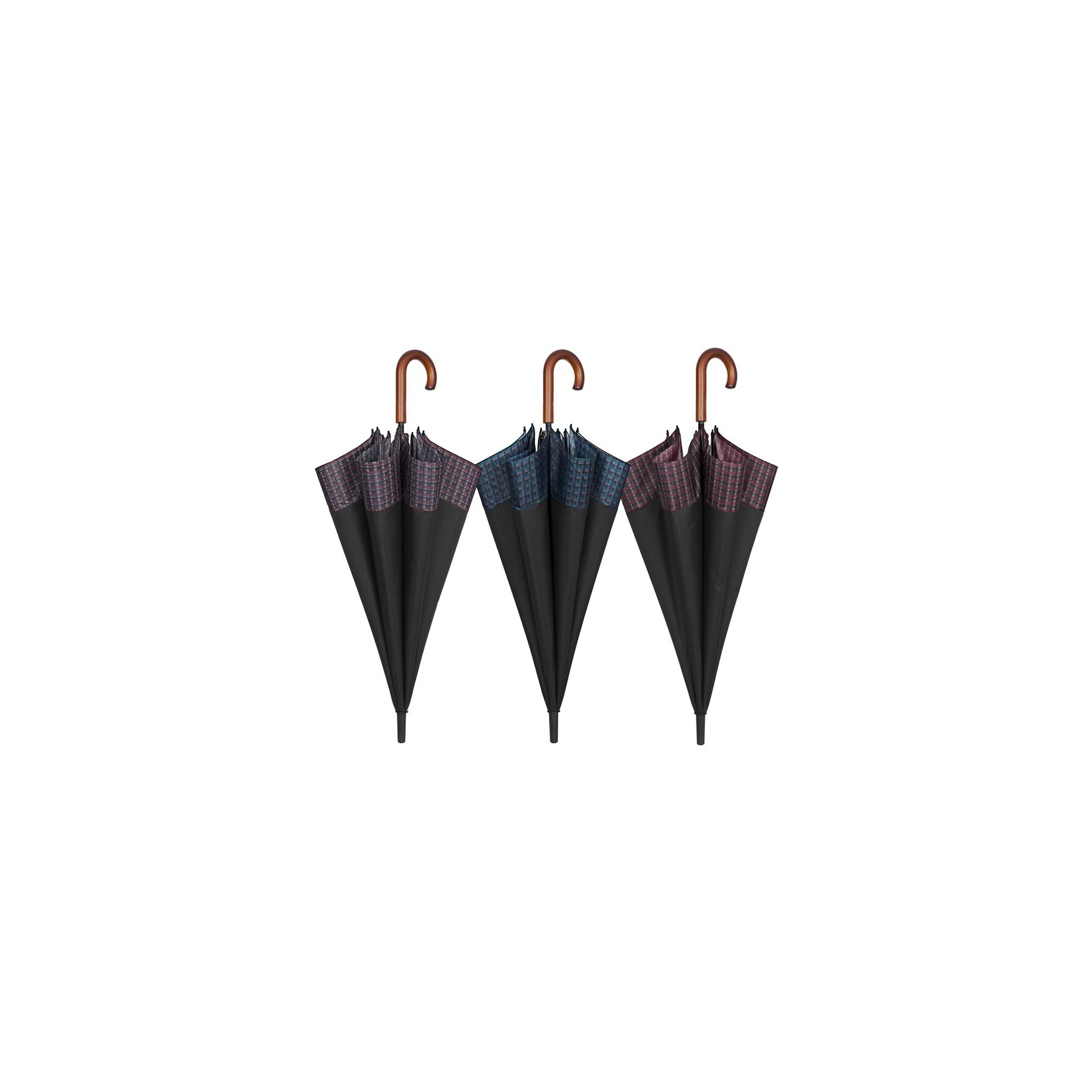 Paraguas golf automatico cuadros cenefa 65cm surtido