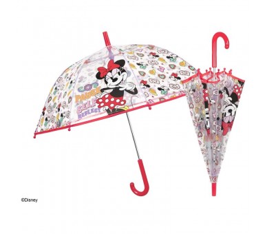Paraguas automatico transparente Minnie Disney 45cm
