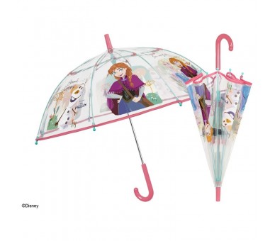 Paraguas manual transparente Frozen Disney 45cm
