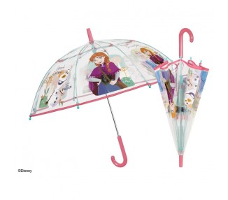 Paraguas manual transparente Frozen Disney 45cm
