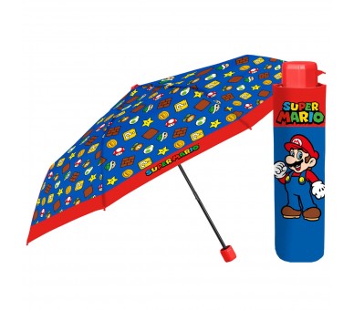 Paraguas plegable manual Super Mario Bros 50cm