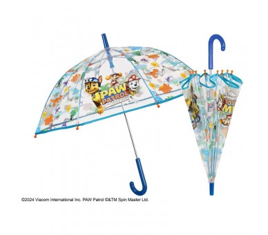 Paraguas manual transparente Patrulla Canina Paw Patrol 45cm