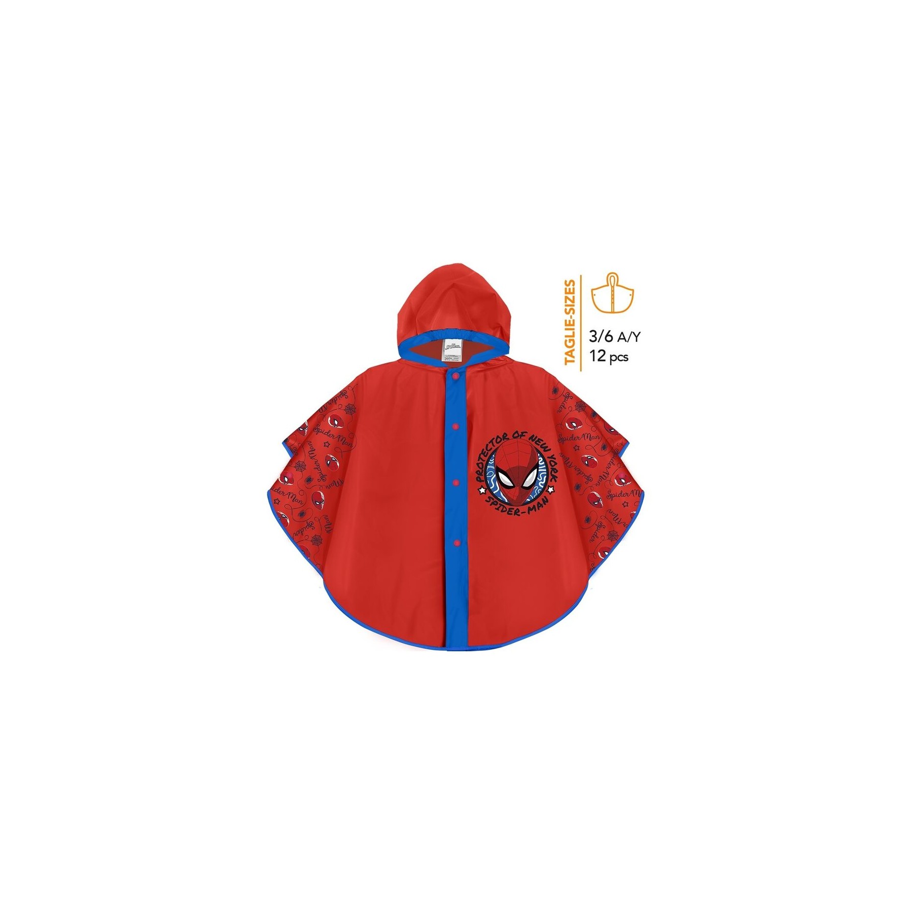 Chubasquero Spiderman Marvel