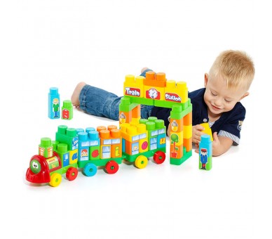 Tren vagones Blocks 70 pz