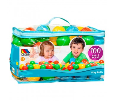Bolsa pelotas 100pzs