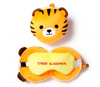 Almohada viaje antifaz Tigre Adoramals Relaxeazzz
