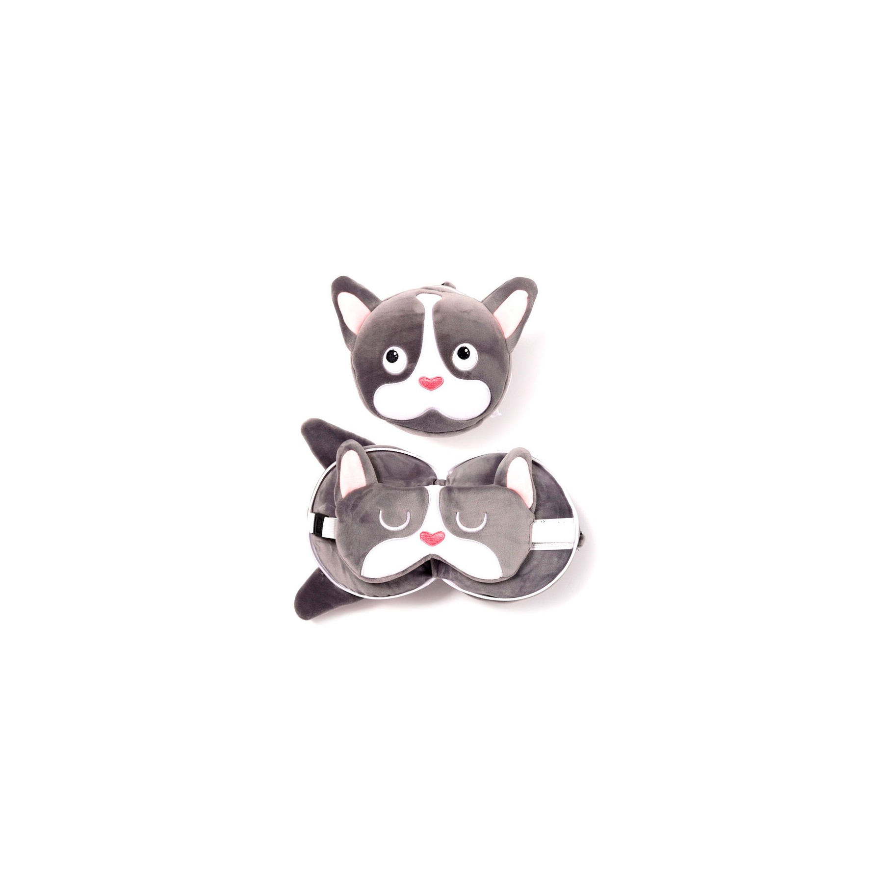 Almohada viaje antifaz Perro Bulldog Frances Relaxeazzz