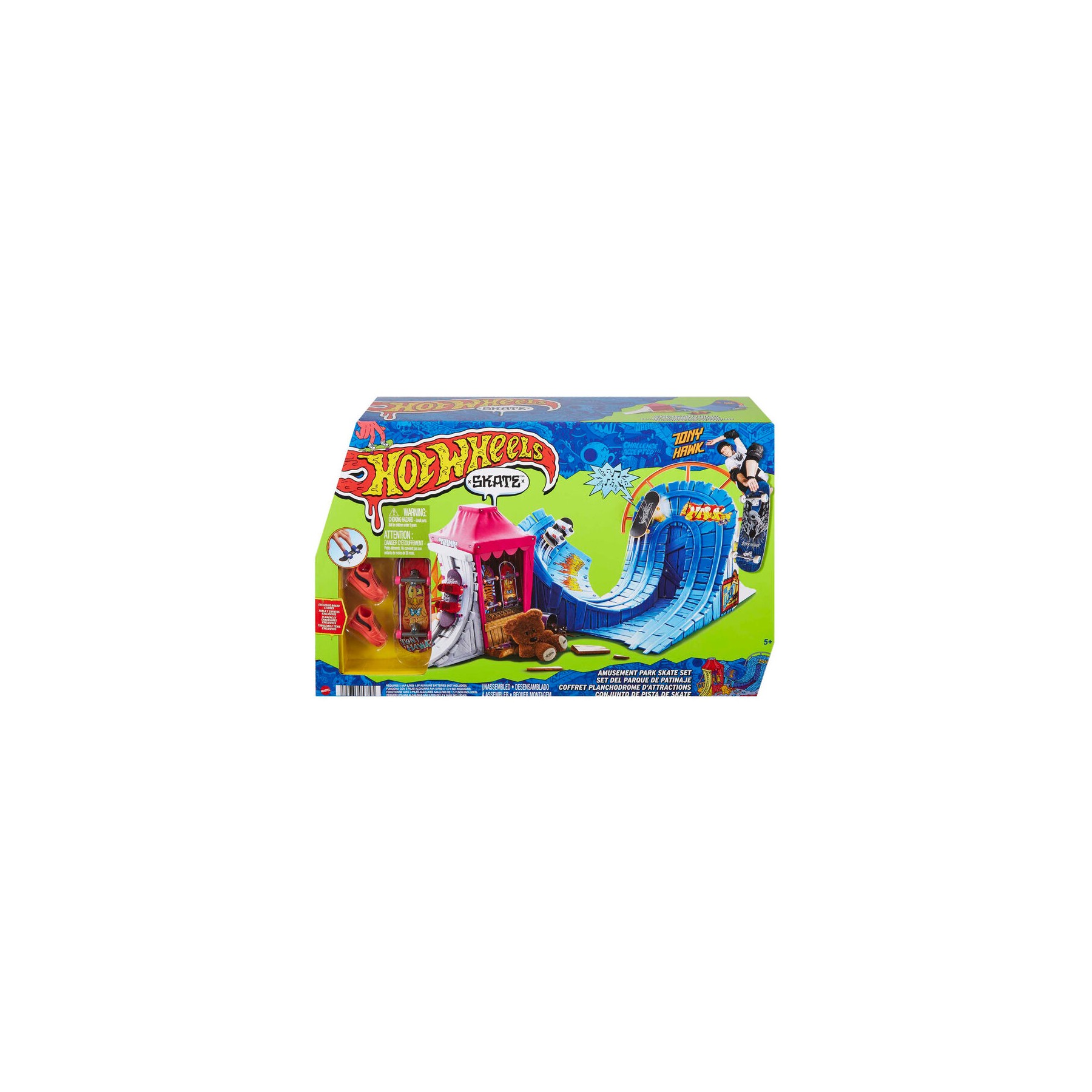 Set Parque Patinaje Skate Hot Wheels