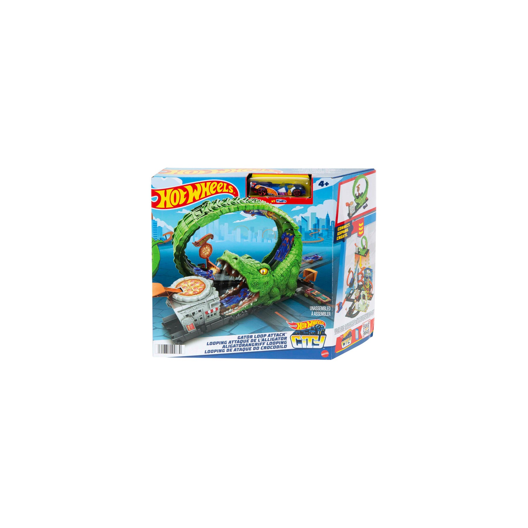 Pista Ataque del Cocodrilo City Hot Wheels