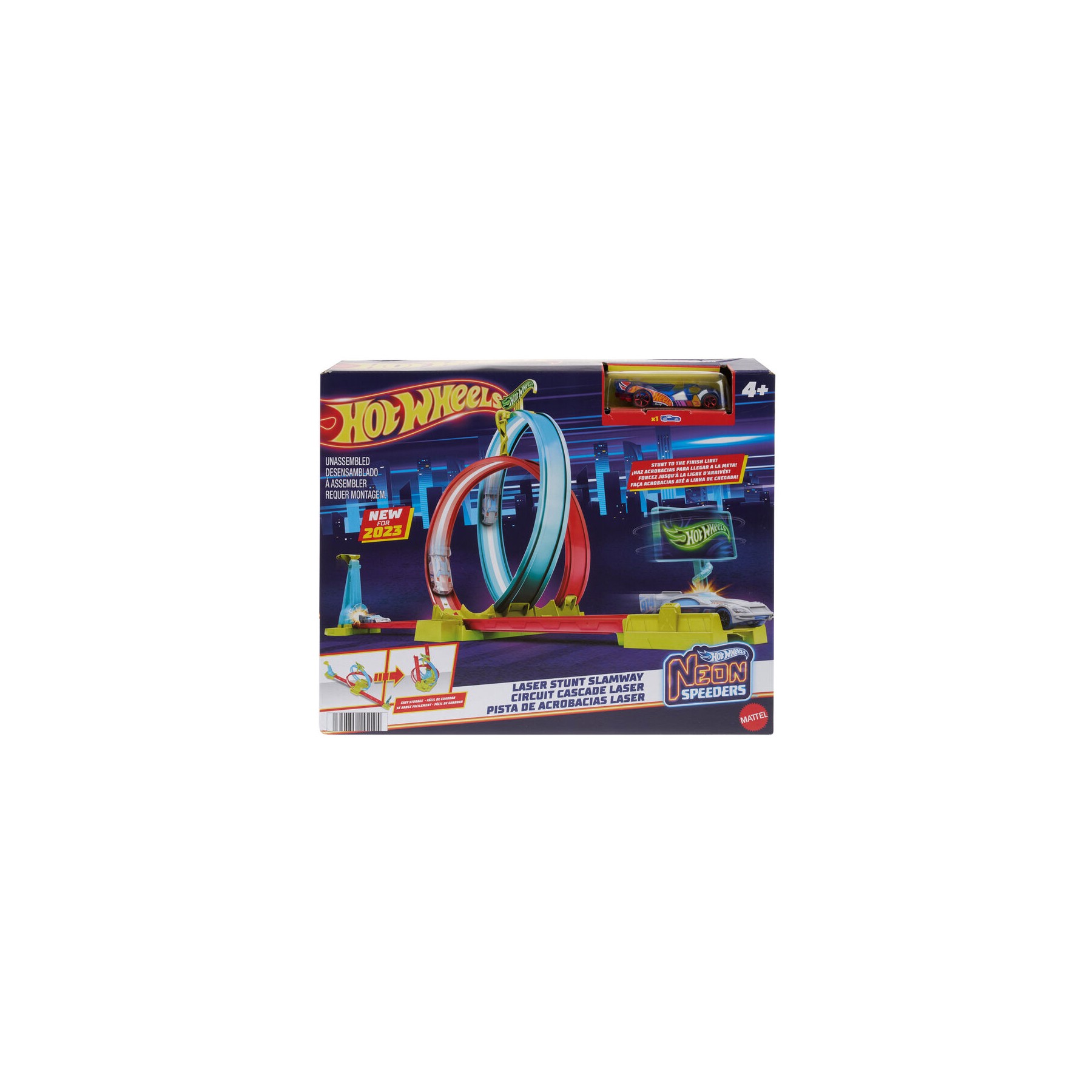 Pista Acrobacias Laser Neon Speeders Hot Wheels