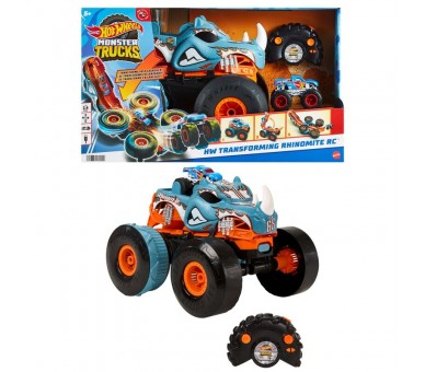 Coche radio control Rhinomite Monster Trucks Hot Wheels