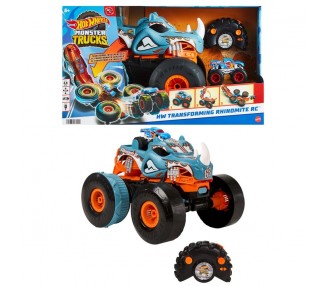 Coche radio control Rhinomite Monster Trucks Hot Wheels