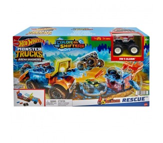Pista Rescate Arena Smashers Monster Trucks Hot Wheels