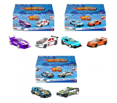 Set 2 Coches Carreras Hot Wheels surtido