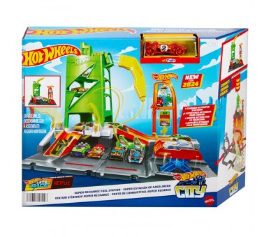 Pista Super Estacion de Gasolinera Hot Wheels