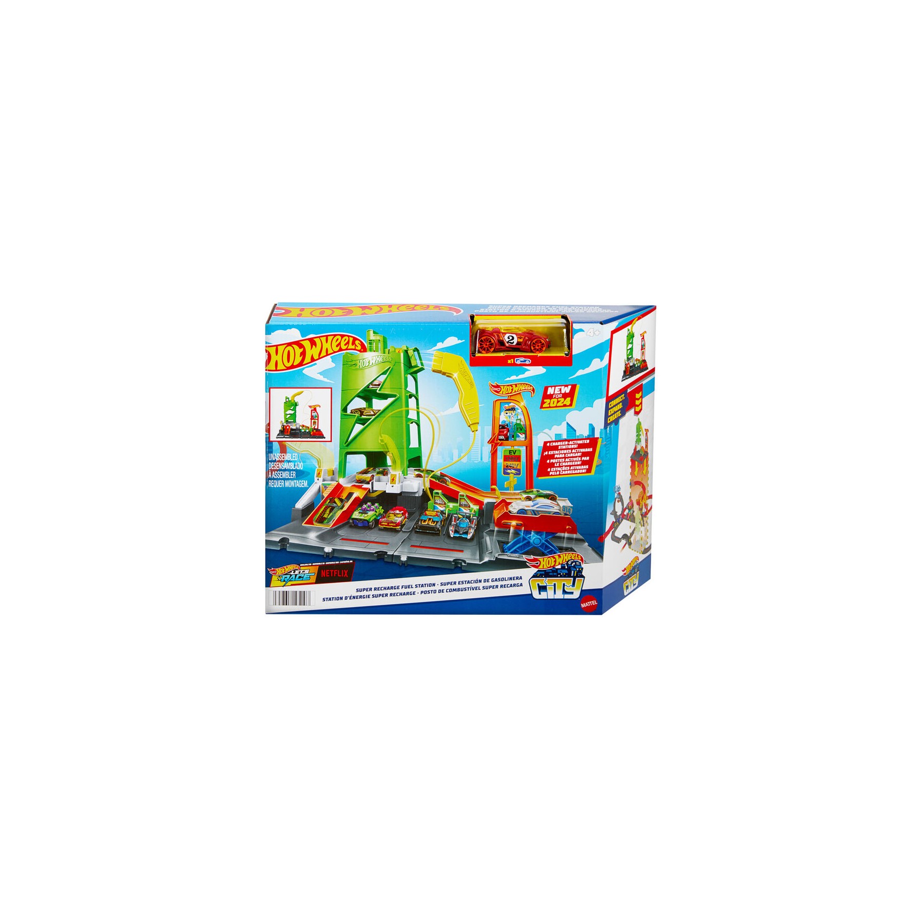 Pista Super Estacion de Gasolinera Hot Wheels