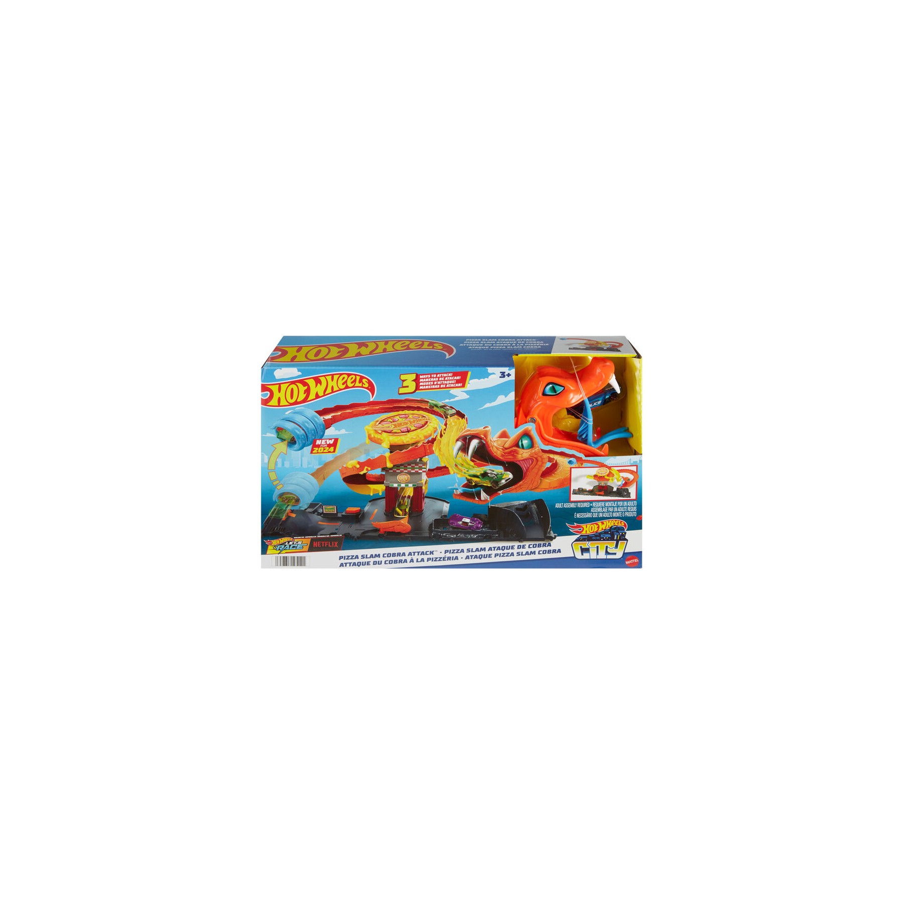 Pista Pizza Slam Ataque de Cobra Hot Wheels